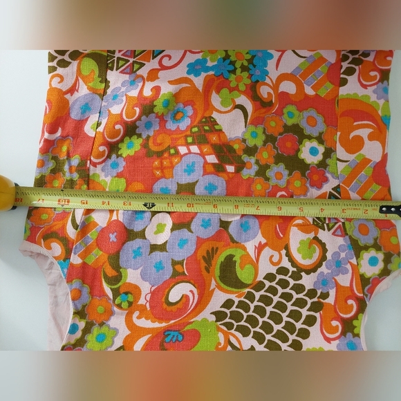 Vintage Alex Colman California 60's Mod Floral Shif Dress - Picture 7 of 10